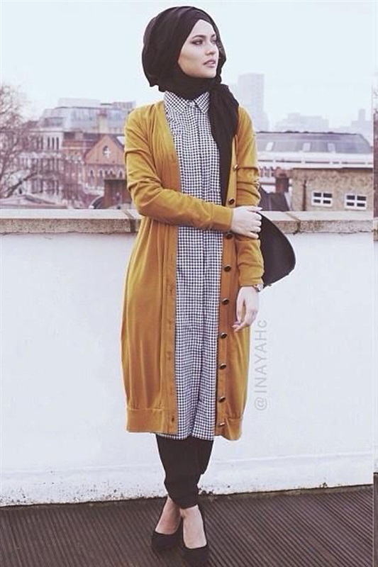بالصور للمحجبات -ال «Sweater Dress» لإطلالة محتشمة وعصرية - بوابة