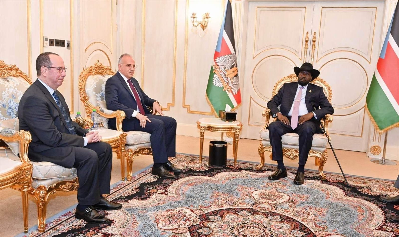 لقاء وزير الري ورئيس جمهورية جنوب السودان 