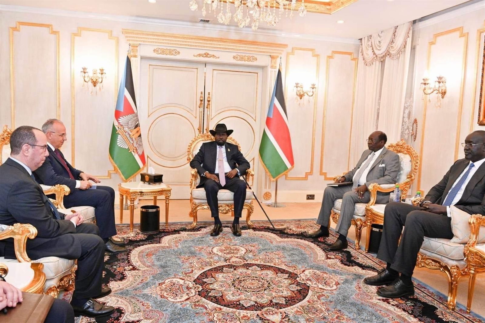 لقاء وزير الري ورئيس جمهورية جنوب السودان 