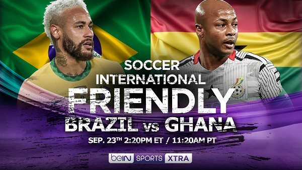 موعد البرازيل ضد غانا اليوم الجمعة 23-9-2022 والقناة الناقلة